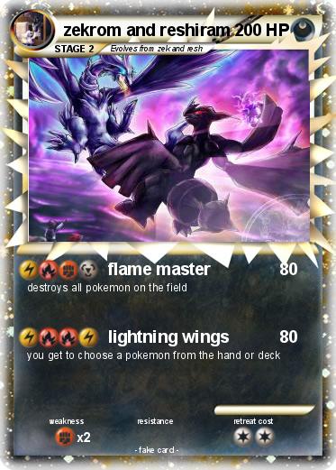Pokemon zekrom and reshiram