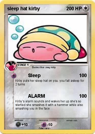 Pokemon sleep hat kirby