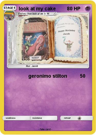 Pokemon look at my cake