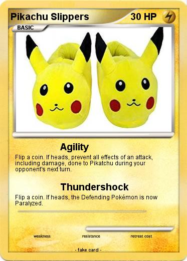 Pokemon Pikachu Slippers