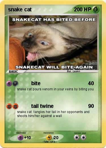 Pokemon snake cat