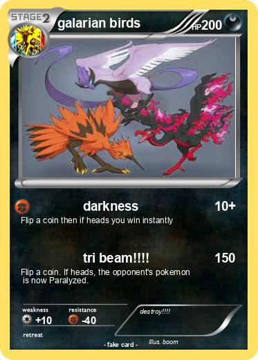 Pokemon galarian birds