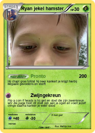 Pokemon Ryan jekel hamster