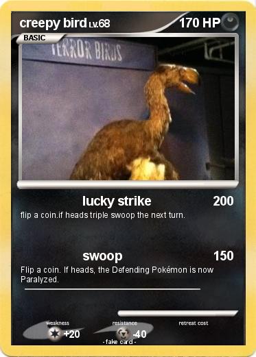 Pokemon creepy bird