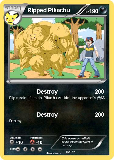 Pokemon Ripped Pikachu