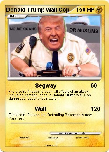 Pokemon Donald Trump Wall Cop