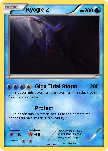 Pokemon Kyogre-Z