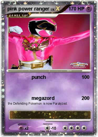 Pokemon pink power ranger