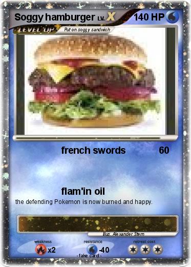 Pokemon Soggy hamburger