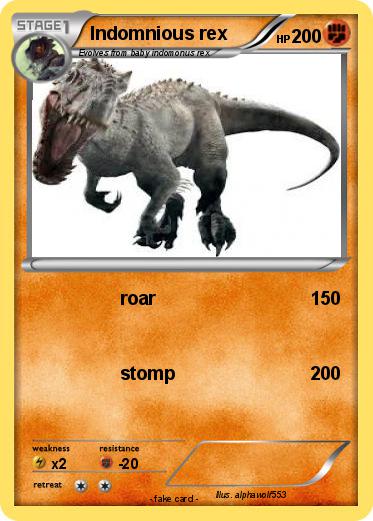 Pokemon Indomnious rex