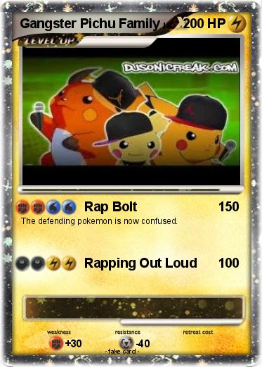 Pokemon Gangster Pichu Family