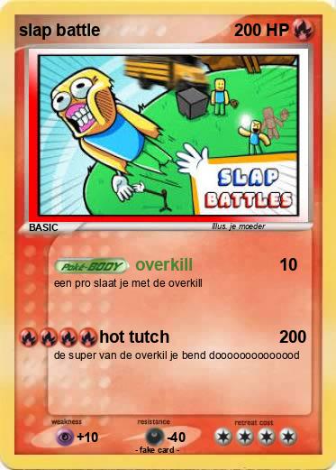Pokemon slap battle