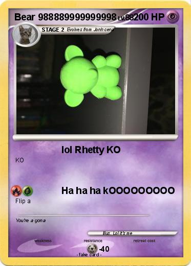 Pokemon Bear 988889999999998