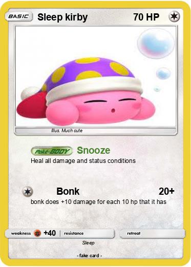 Pokemon Sleep kirby