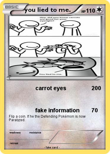Pokemon you lied to me.