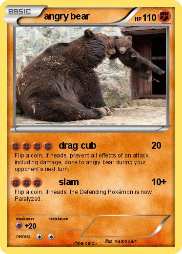 Pokemon angry bear