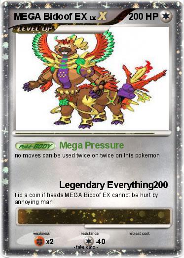 Pokemon MEGA Bidoof EX