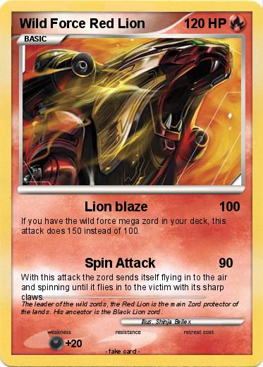 Pokemon Wild Force Red Lion