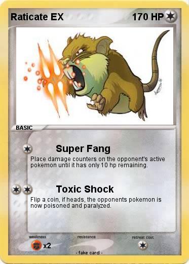 Pokemon Raticate EX
