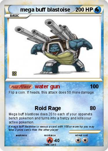 Pokemon mega buff blastoise
