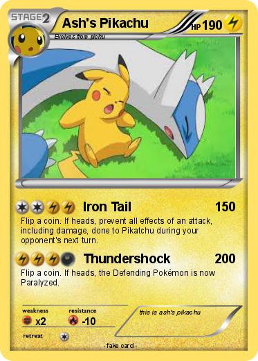 Pokemon Ash's Pikachu