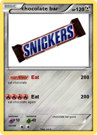 Pokemon chocolate bar