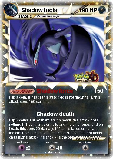 Pokemon Shadow lugia