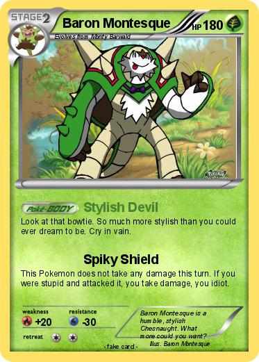 Pokemon Baron Montesque
