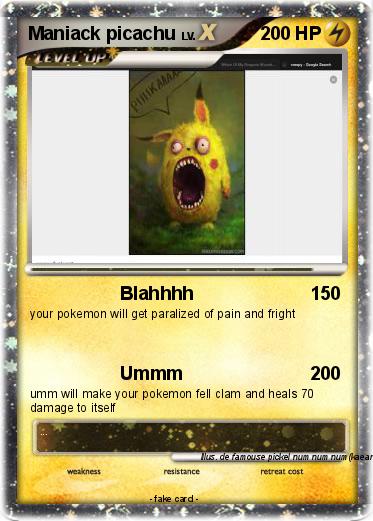 Pokemon Maniack picachu
