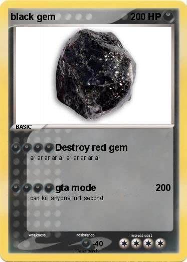 Pokemon black gem