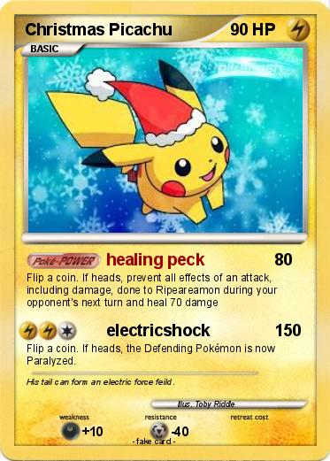 Pokemon Christmas Picachu