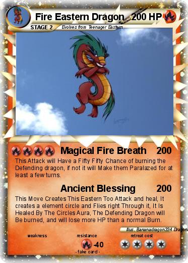 Pokemon Fire Eastern Dragon