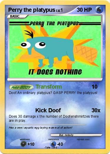 Pokemon Perry the platypus