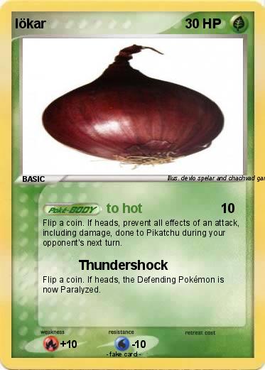 Pokemon lökar