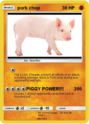 Pokemon pork chop