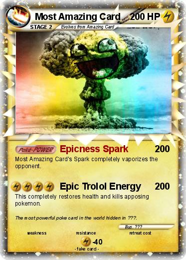 Pokemon Most Amazing Card