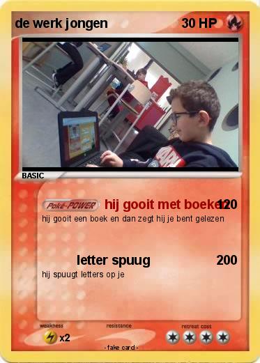 Pokemon de werk jongen