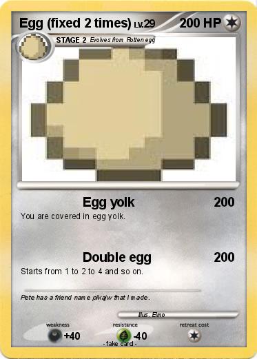 Pokemon Egg (fixed 2 times)
