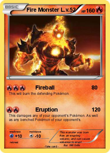 Pokemon Fire Monster L.v.52