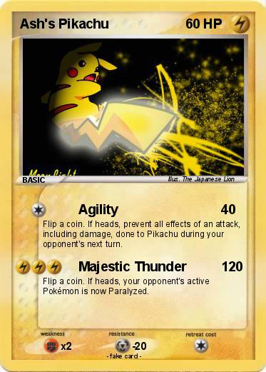 Pokemon Ash's Pikachu
