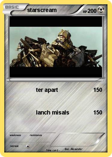 Pokemon starscream