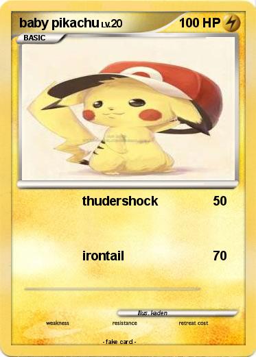 Pokemon baby pikachu