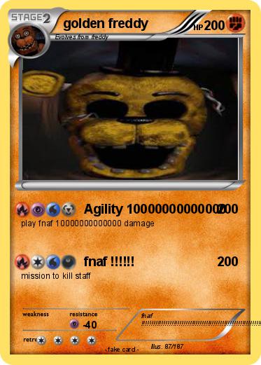 Pokemon golden freddy