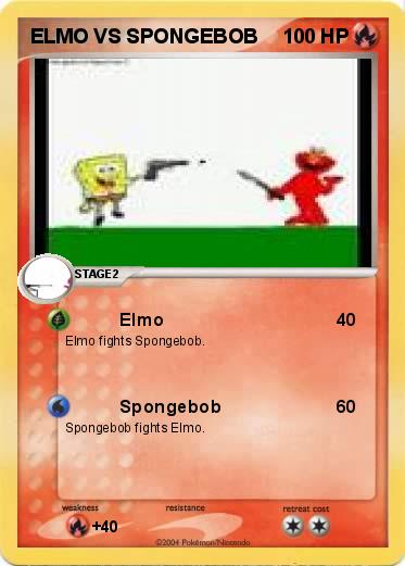 Pokemon ELMO VS SPONGEBOB