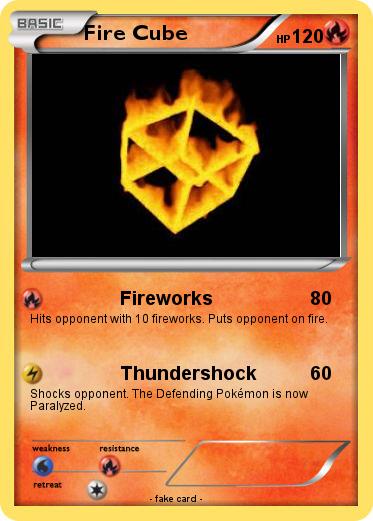 Pokemon Fire Cube