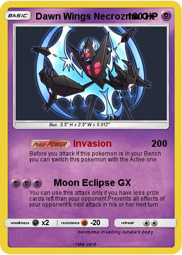 Pokemon Dawn Wings Necrozma GX