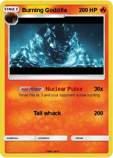 Pokemon Burning Godzilla