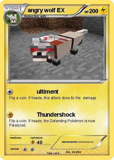 Pokemon angry wolf EX