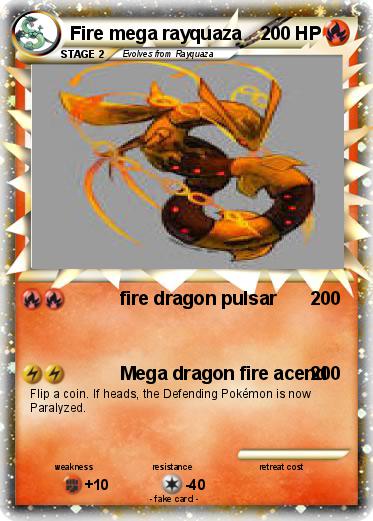 Pokemon Fire mega rayquaza
