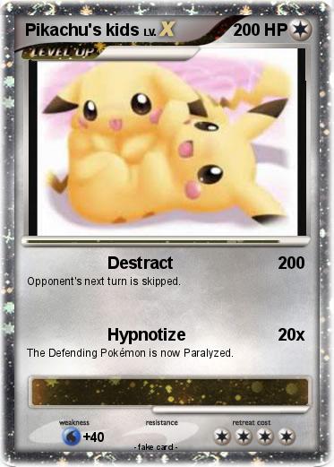 Pokemon Pikachu's kids